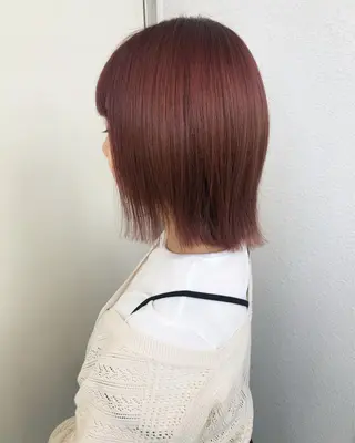 ミディアム カラー 韓国🇰🇷レイヤー 映える顔周り🩷のヘアスタイル