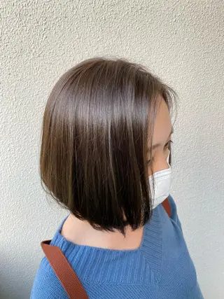 ミディアム カラー 柳澤 和也のヘアスタイル