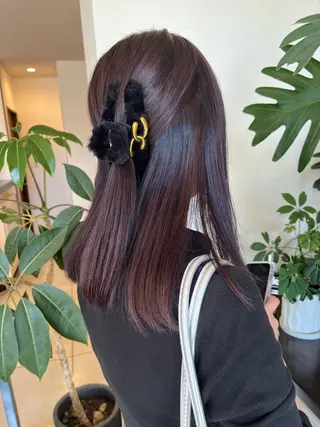 ミディアム カラー ヘアアレンジ ちひろ /似合わせカラーのヘアスタイル