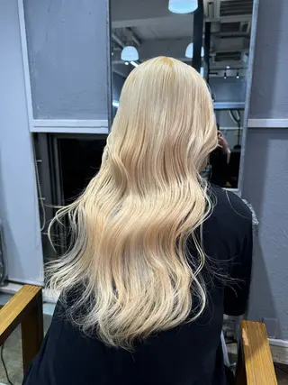 セミロング カラー dao/ミルクティー /ブラウン/ブロンドのヘアスタイル