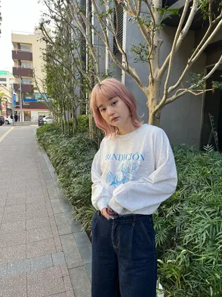 ミディアム カラー 浦和Lond 山本賢人のヘアスタイル