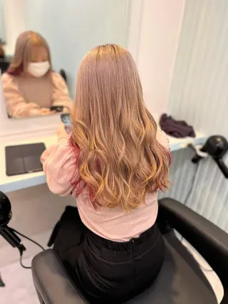 セミロング カラー ヘアアレンジ 愛されカラー🩷 はるなのヘアスタイル