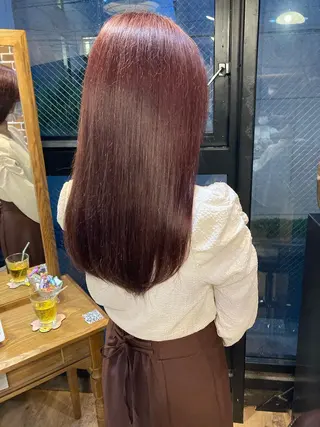 ロング ✨色持ちの良い艶 カラー✨蟹江真世のヘアスタイル