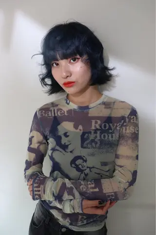 ミディアム カラー @kyoniyy KYONIのヘアスタイル