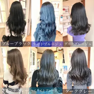 セミロング カラー 韓国ハッシュカット/ 新宿/髪質改善/岡崎のヘアスタイル