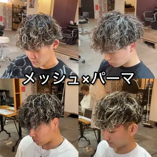 ショート パーマ メンズ シャドウパーマ/縦落 ちパーマ 大久保拓実のヘアスタイル