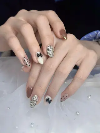 ネイル 🩷JiSu🩷 チップ長さ出し専門のネイルデザイン