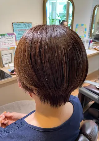 ショート カラー 🍀ヘアケア特化✨ ナカザワ/air店のヘアスタイル