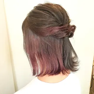 ミディアム カラー しゅうさん🍝 麻田秀太郎のヘアスタイル