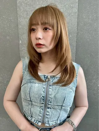 セミロング ANFINI所属・さくら/似合わせレ イヤー/美カラー🖤のヘアスタイル