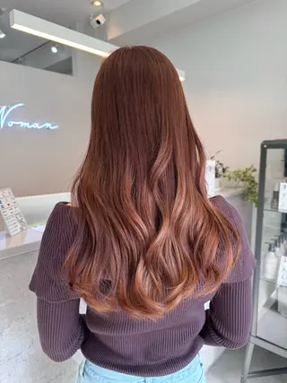 セミロング カラー Agu hair beqq 福岡別府所属・🐥 kotori 🐥のヘアスタイル