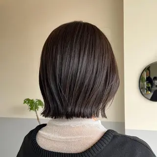 ミディアム カラー basho岡本 菜那のヘアスタイル