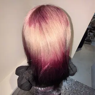 ロング カラー ORGN.所属・二千華 /派手髪デザインのヘアスタイル