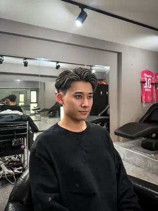 ショート カラー パーマ ヘアアレンジ メンズ NUMBER.12所属・【メンズ専門美容師】 NUMBER.12のヘアスタイル