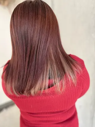 ミディアム カラー Mariana雛/ 西大分/ハイライトのヘアスタイル