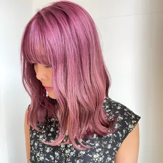 セミロング カラー Asti blanche所属・ショート/ブリーチ mizuki🐋のヘアスタイル