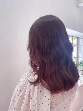 セミロング mopa所属・mopa_kaede 暖色カラー/ロングのヘアスタイル