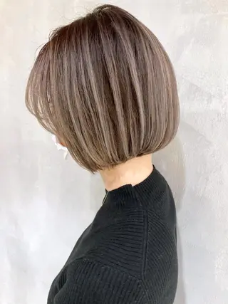 ミディアム カラー パーマ ヘアアレンジ ITbyALBUM 中野店のヘアスタイル