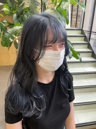 セミロング 韓国ハイトーン🦋 hikariのヘアスタイル