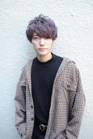 ショート カラー パーマ メンズ ace share salon所属・桑原 祥のヘアスタイル