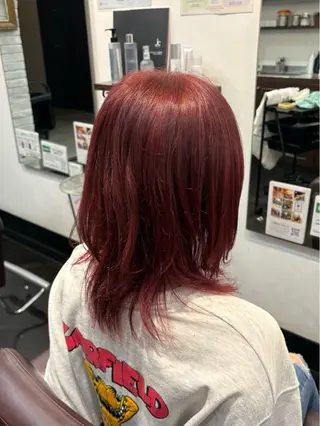 ミディアム ラカットゾーン 田中李奈のヘアスタイル