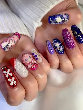 ネイル シェアサロンLei.g(レイジー)所属・3Dアートネイル💗 都築レナのネイルデザイン