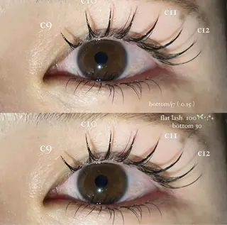 マツエク・マツパ NORA senaのマツエク・マツパデザイン