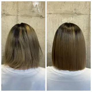 ミディアム 髪質改善/縮毛矯正/ 艶カラーASAYAのヘアスタイル