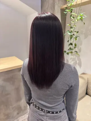 セミロング カラー ハガ コトコのヘアスタイル