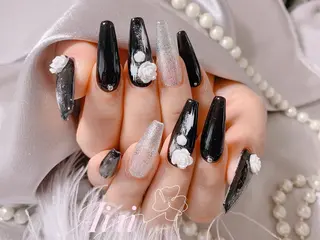 ネイル ネイルサロンAiri 長さ出し·シンプルのネイルデザイン