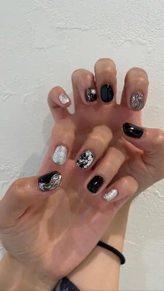 ネイル 束感まつ毛/ネイル/ LED♥KIRARAのマツエク・マツパデザイン