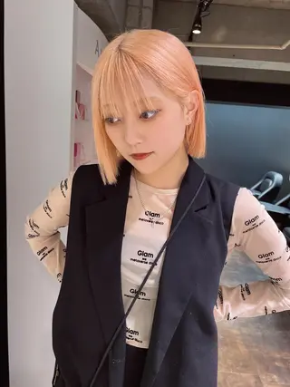 ミディアム カラー 心斎橋/ブリーチ minamiのヘアスタイル