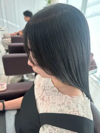 ロング ブリーチ/艶カラー /縮毛矯正/みなのヘアスタイル