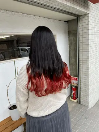 ロング カラー 正分 真美のヘアスタイル