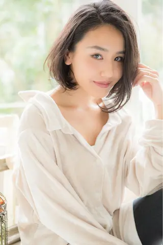 ショート カラー 透明感/ 美髪矯正/田中恭のヘアスタイル