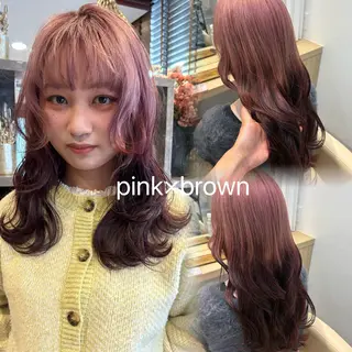 セミロング カラー ひなた 艶カラー/渋谷のヘアスタイル