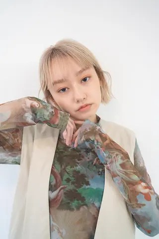 ショート nelke/レイヤー 立川/ブリーチのヘアスタイル