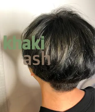 ショート カラー メンズ ルシードスタイルクリザンテーム所属・メンズパーマ、カラー 大募集村上莉奈のヘアスタイル