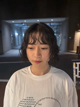 ミディアム パーマ パーマ/ボブ /レイヤー チヒロのヘアスタイル