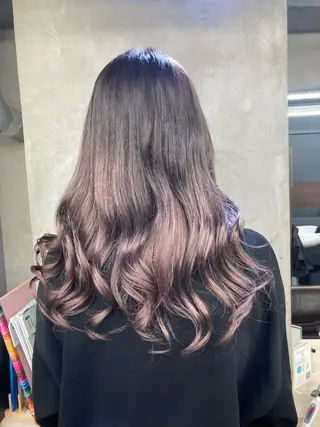 ロング カラー ヘアアレンジ ブリーチ&似合せボブ 田中寛十のヘアスタイル