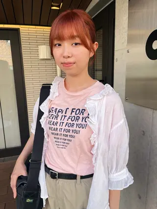 セミロング カラー 暖色/パーマ 🌼クニトウメイのヘアスタイル