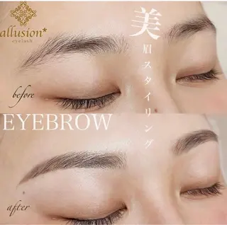 アイブロウ アリュージョン 天王寺店のマツエク・マツパデザイン