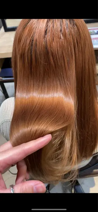 セミロング ✨髪質改善　美髪✨ 縮毛　井上 大誠のヘアスタイル