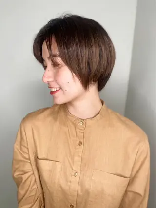 ショート カラー パーマ 似合わせ✨透明感🫧 佐藤優斗のヘアスタイル