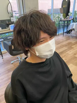ショート カラー メンズ 大人可愛いレイヤー 大田のヘアスタイル