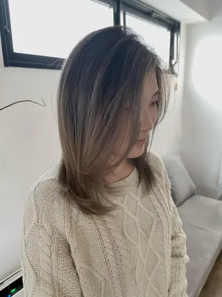 セミロング メンズケアブリーチ 特化🔥村田のヘアスタイル