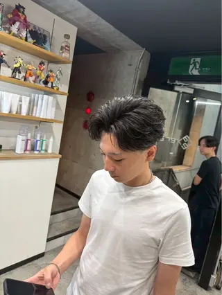 ミディアム メンズ era本店所属・笹尾 陸/era本店 メンズ美容師のヘアスタイル