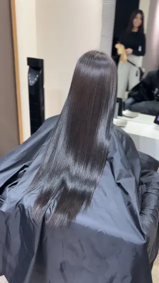 ロング 髪質改善/ 艶カラー【心斎橋】のヘアスタイル