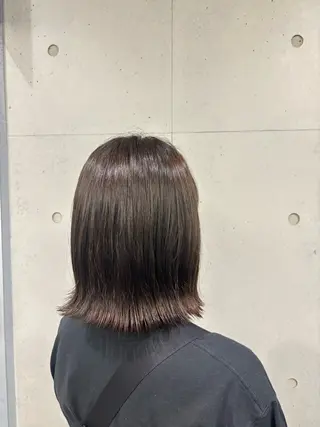 ミディアム カット/暖色カラー/ rikako🌻のヘアスタイル