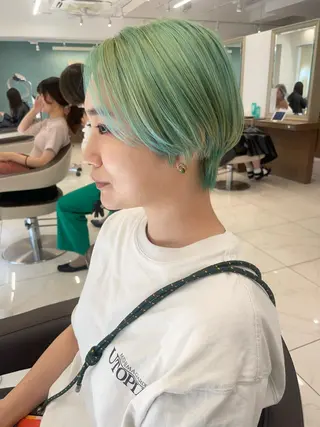 ショート カラー 福島成美/髪質改善 縮毛矯正/カラーのヘアスタイル